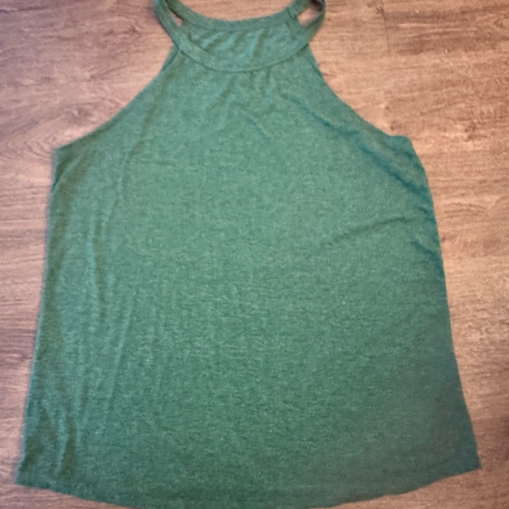Green Sleeveless Women's Top